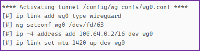 operator connect to wireguard listener